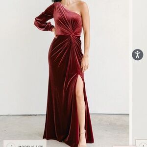 Burgundy formal gown